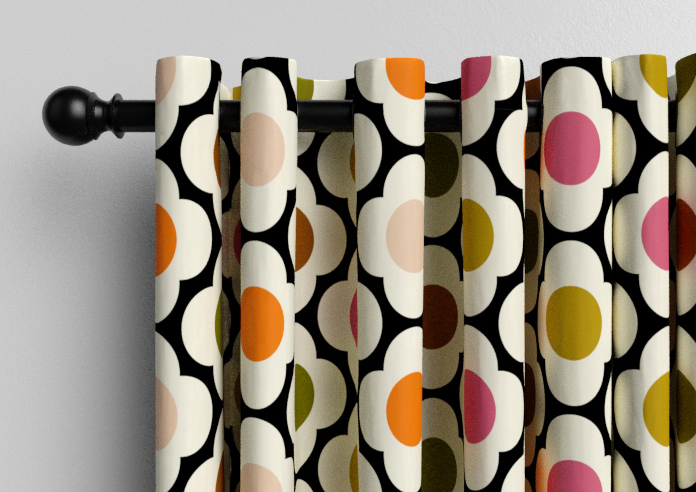 Orla Kiely Spot Flower, Red Multi - Made to Measure Curtains - Image 12